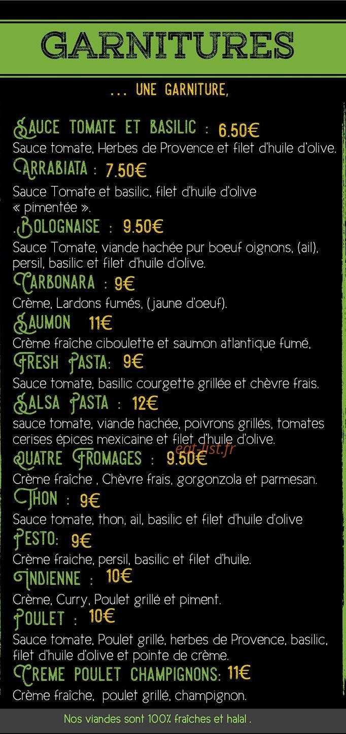 Fresh Food — carte page 5