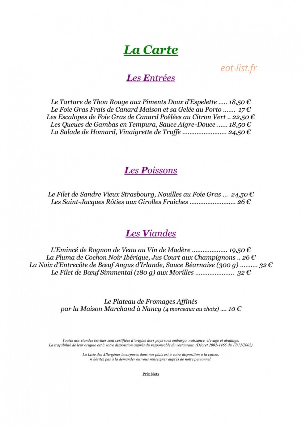 La Forêt — carte page 1