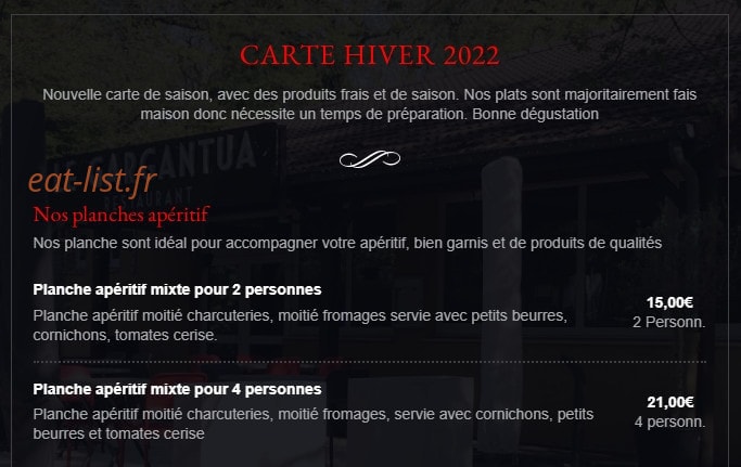 Le Gargantua — carte page 1