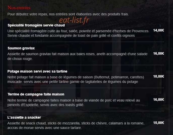 Le Gargantua — carte page 2