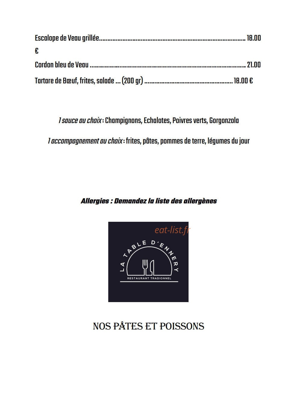 La Table d'Ennery — carte page 3
