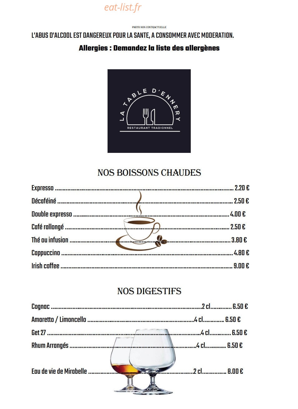 La Table d'Ennery — carte page 8