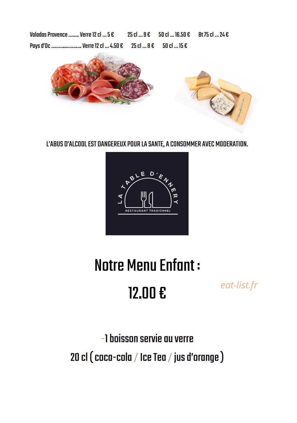 La Table d'Ennery — carte page 10