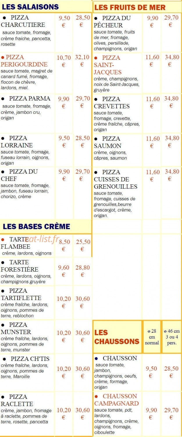 Pizz A Dom — carte page 3