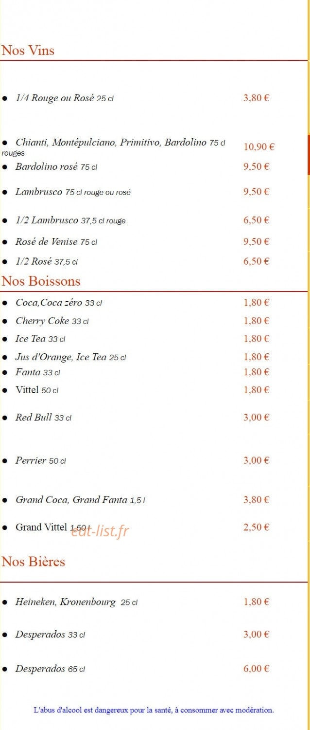 Pizz A Dom — carte page 5