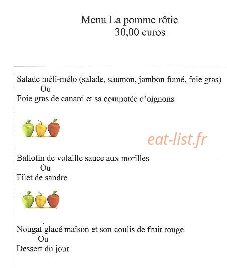 La pomme rôtie — carte page 5