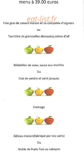 La pomme rôtie — carte page 6