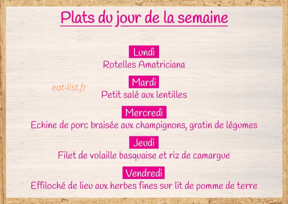 Poulaillon — carte page 1