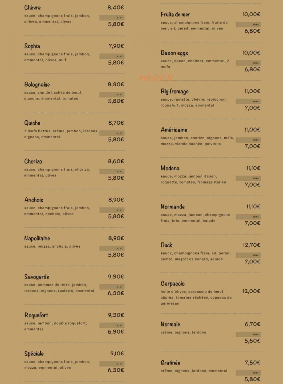 La Primacasa — carte page 2