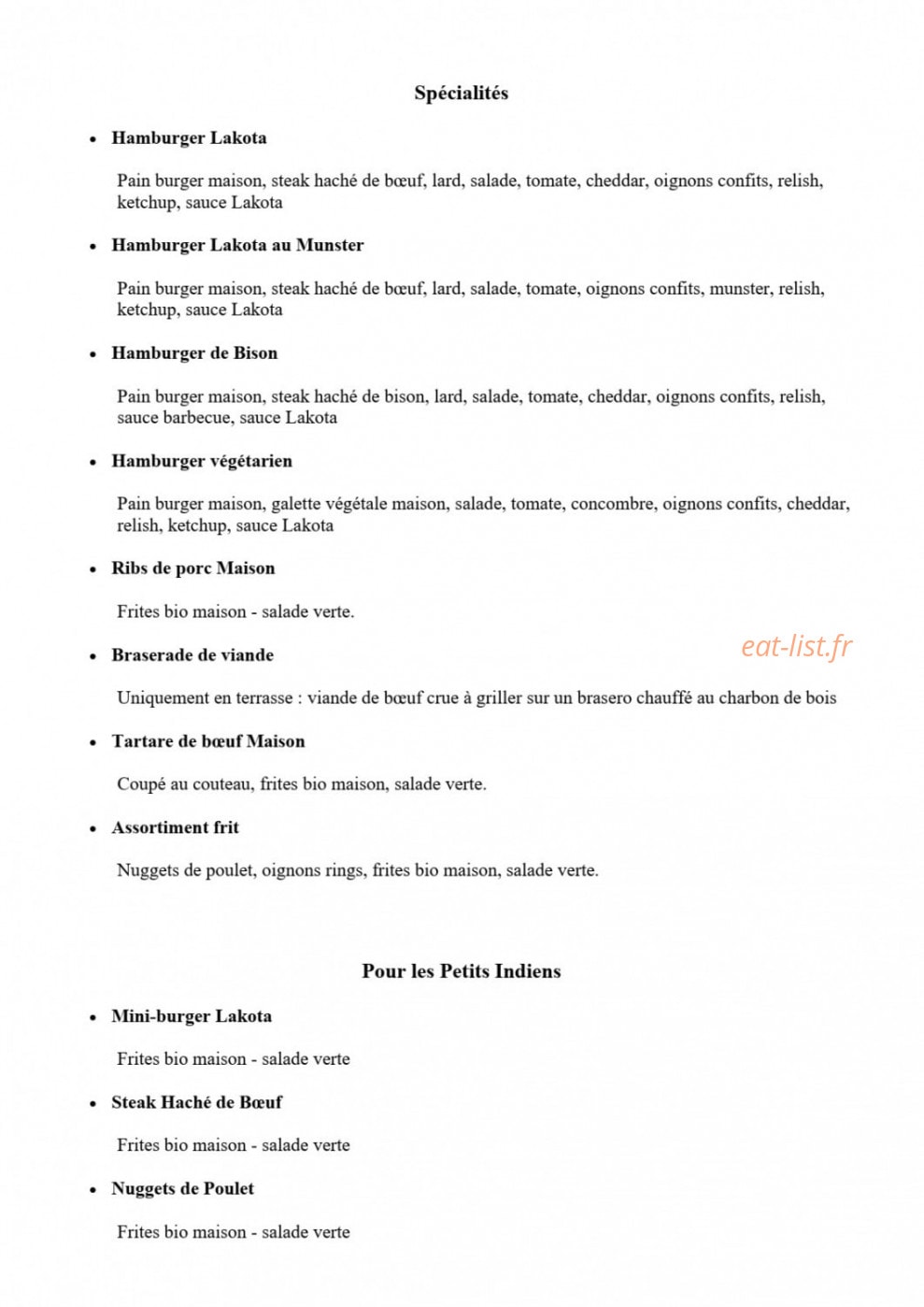 Lakota — carte page 2