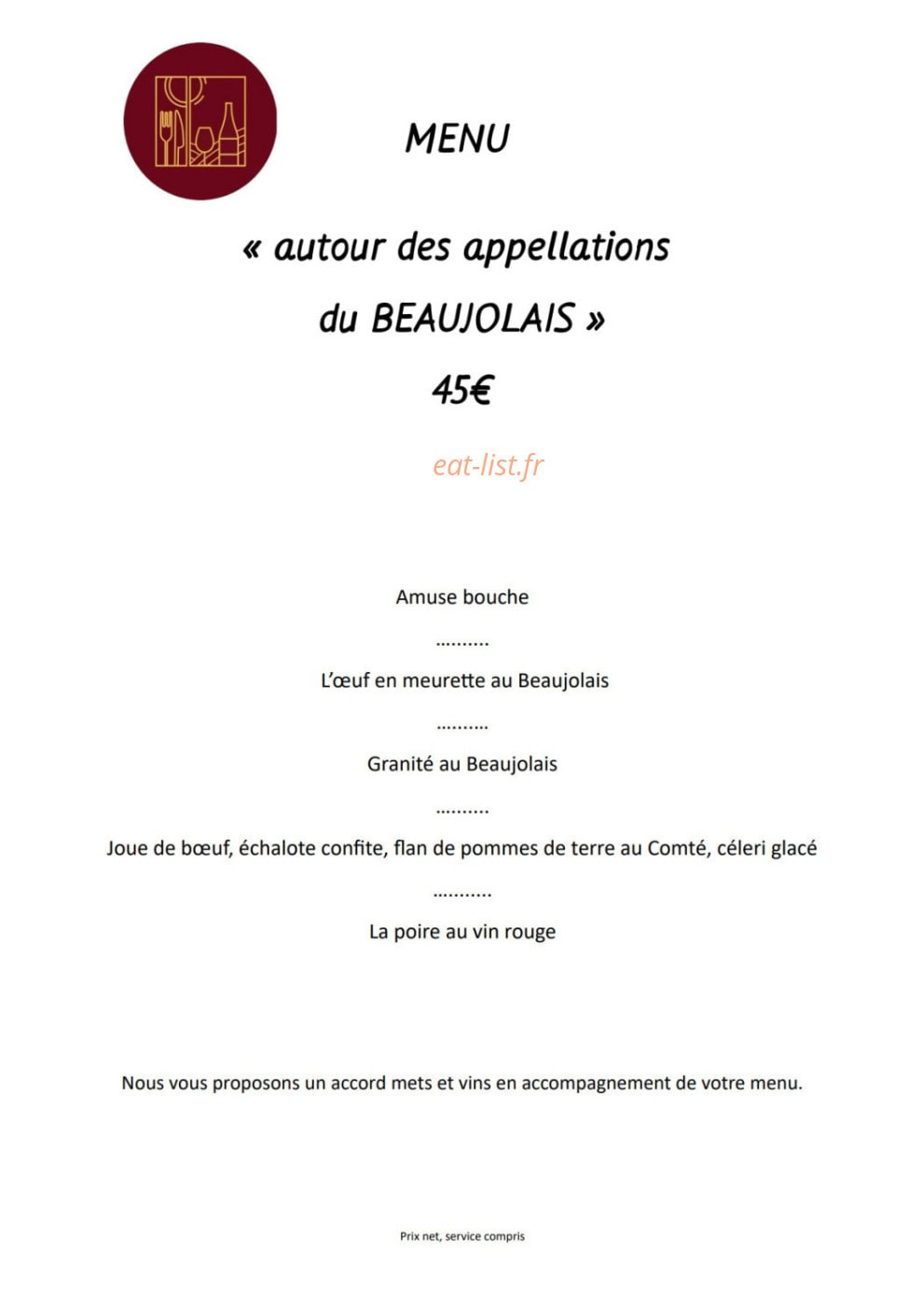 Les miLLésimes — carte page 3