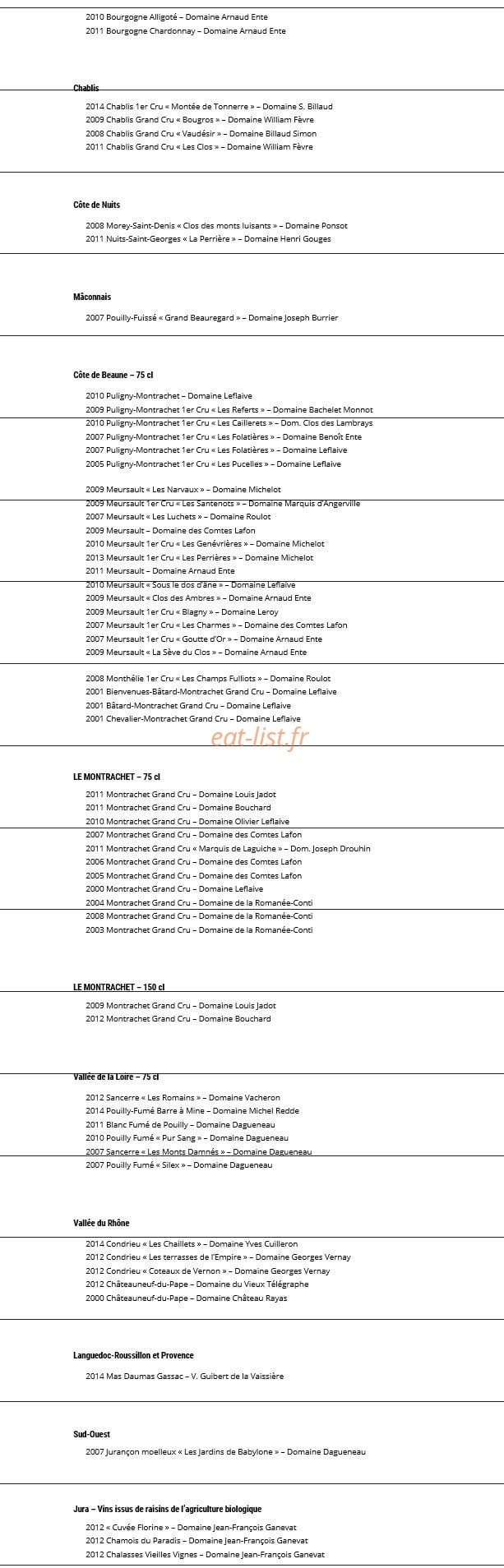 toya — carte page 3