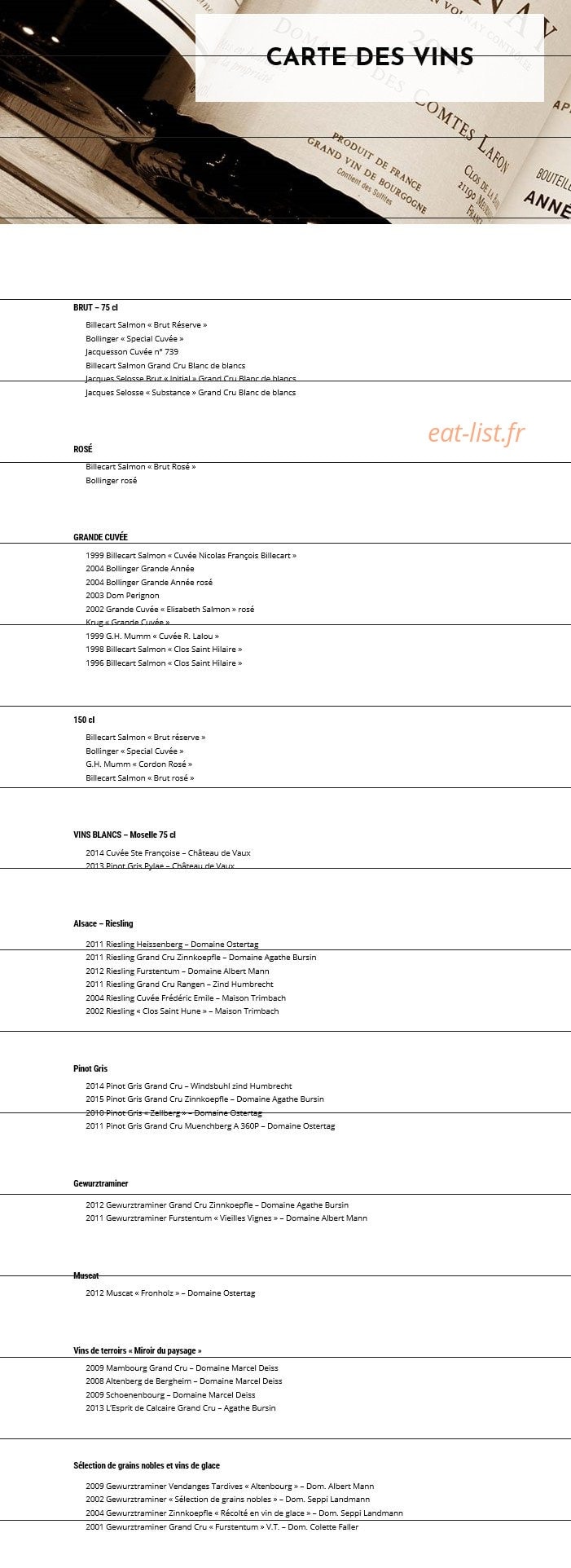 toya — carte page 2
