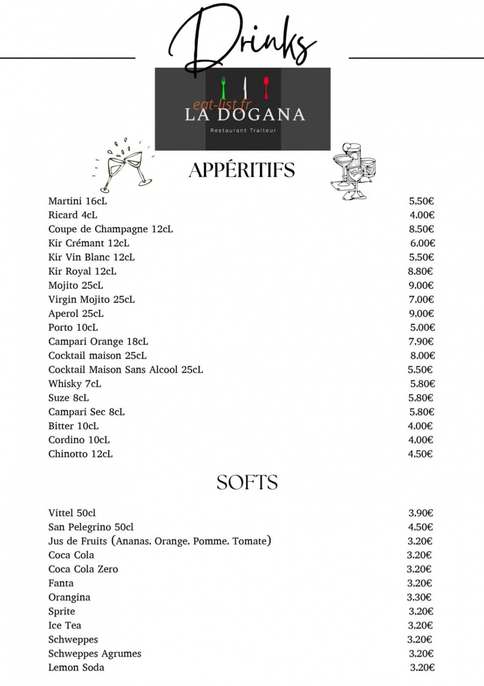 La Dogana — carte page 1