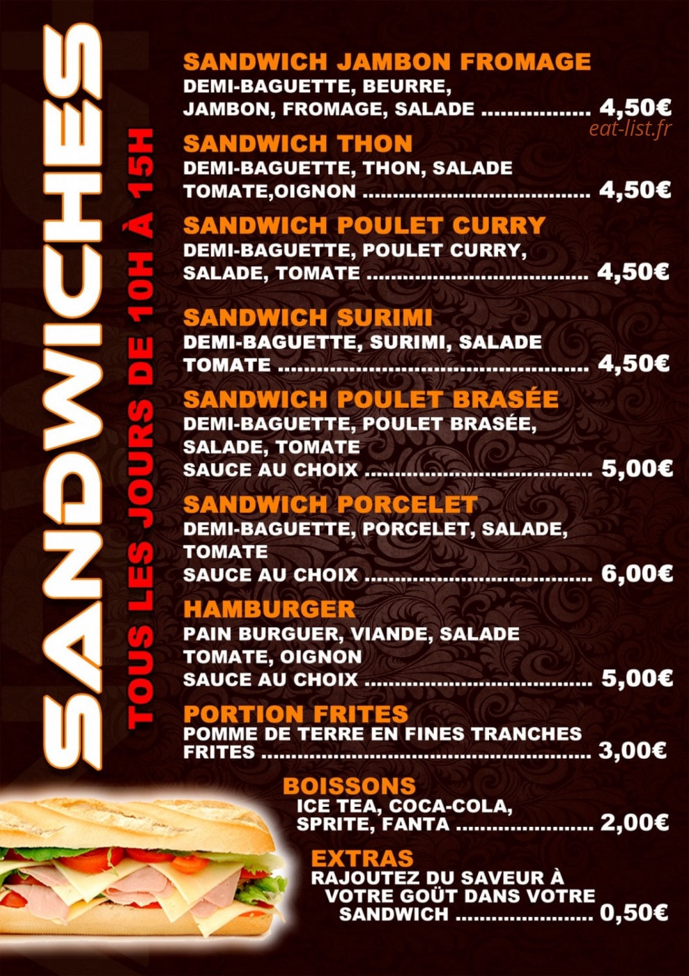Rotisserie Audun — carte page 2