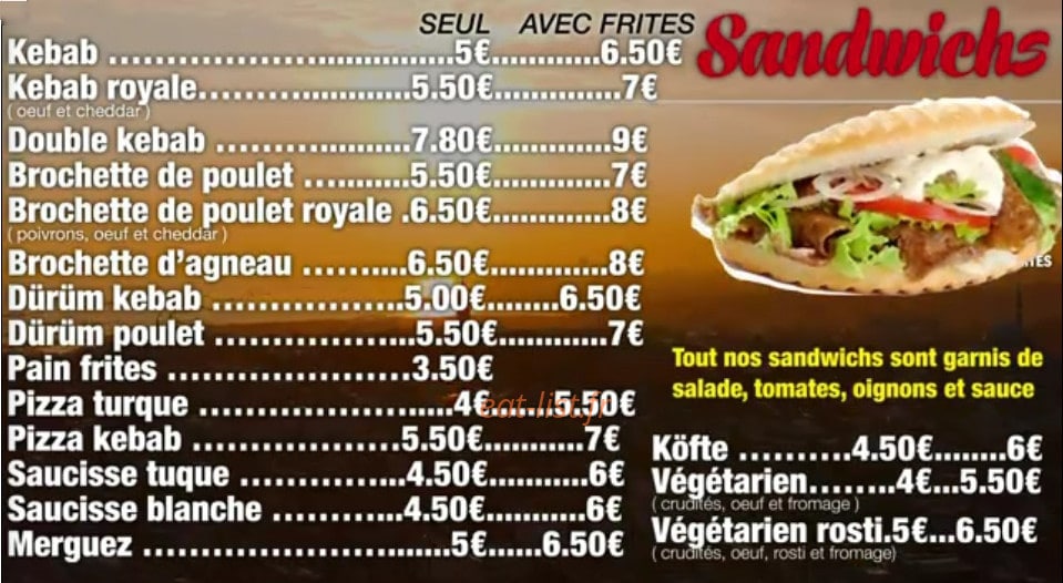 Snack Istanbul — carte page 6