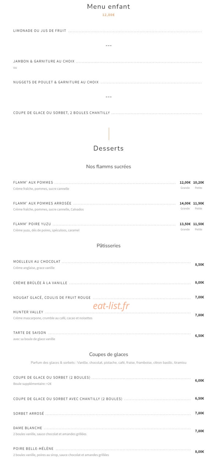 Bistro Maitre Pierre — carte page 4