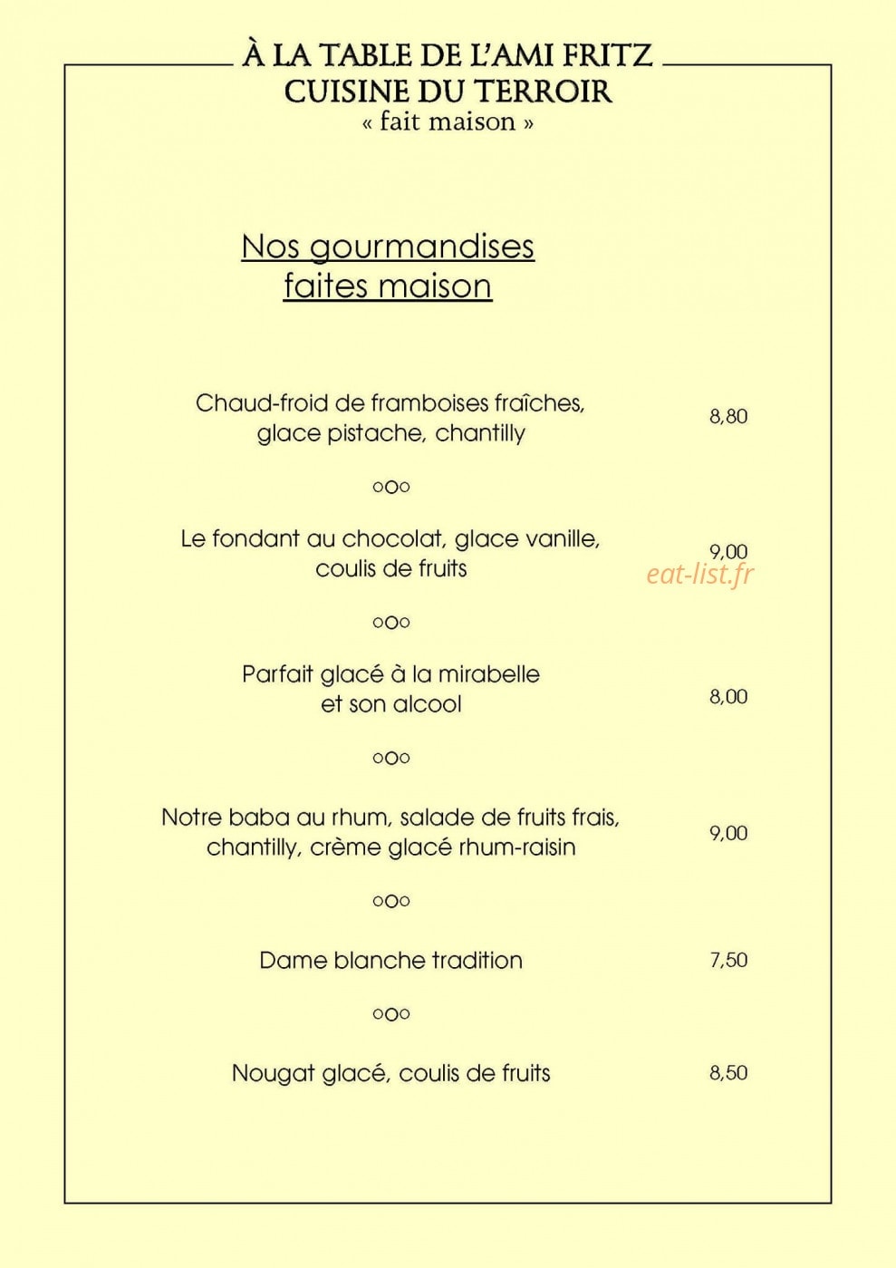 Chez L'Ami Fritz — carte page 7
