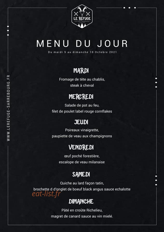 Le Refuge — carte page 1