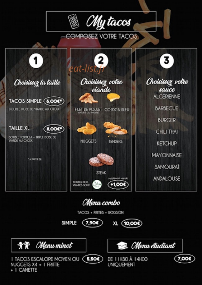 MyTacos&waffle — carte page 3