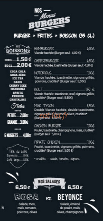 Notorious Food — carte page 3