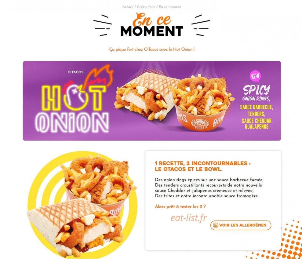 O'Tacos — carte page 4