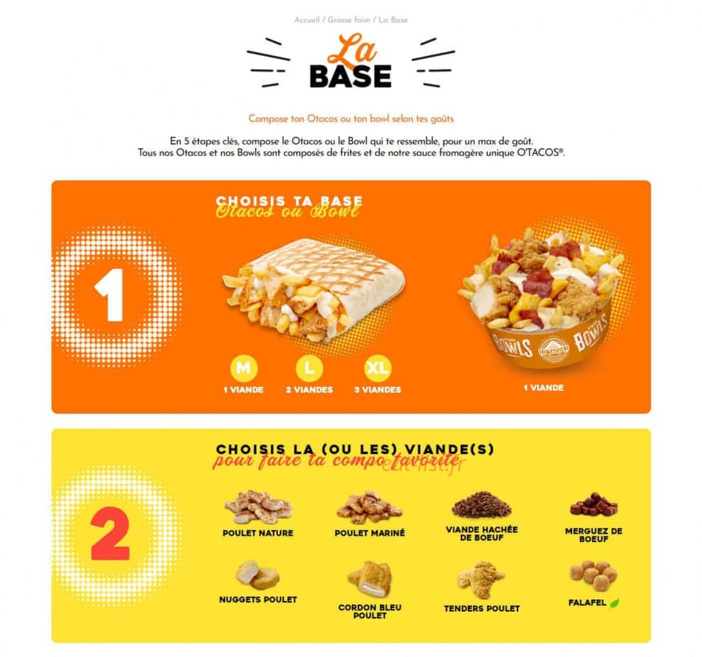O'Tacos — carte page 1