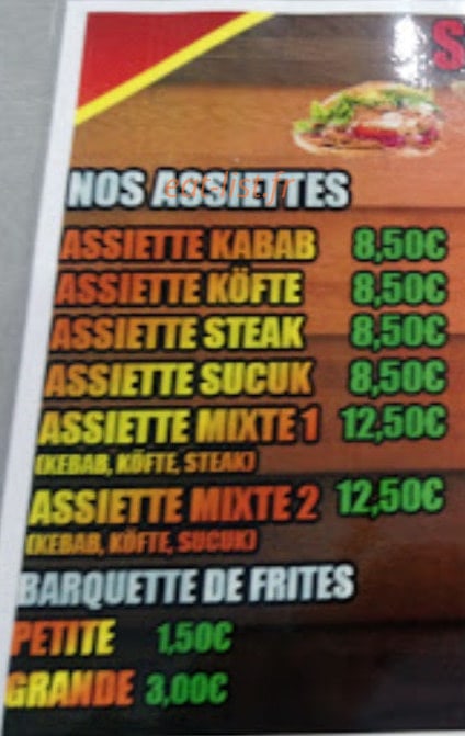 Snack Aktas — carte page 1