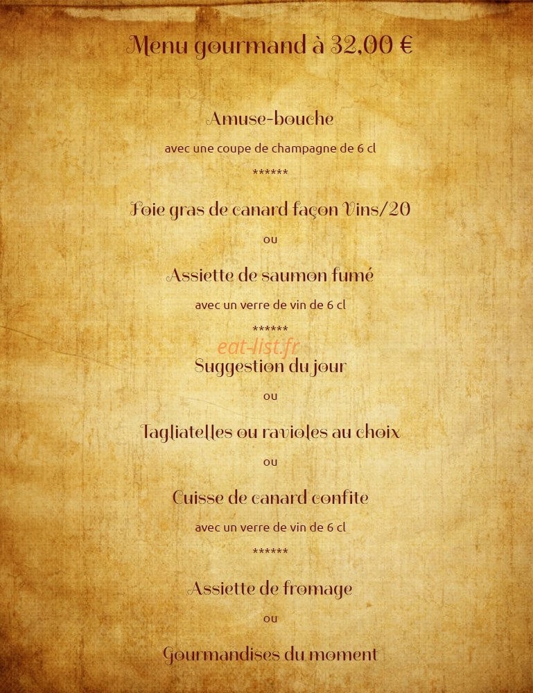 Vins Sur 20 — carte page 3
