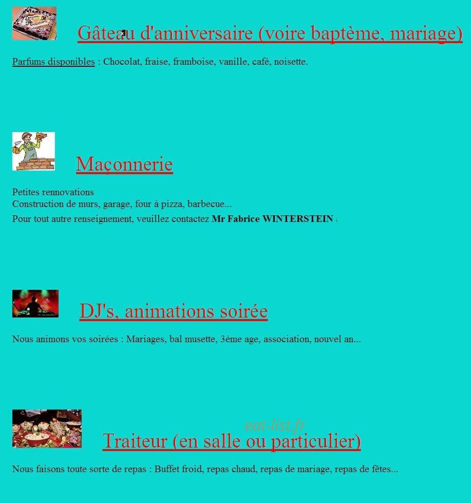 WR et RW tout service — carte page 1
