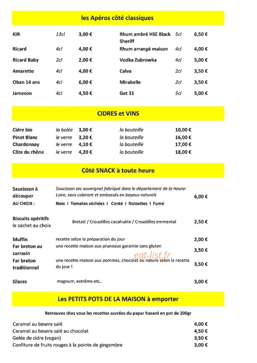 Papar Hasard — carte page 6
