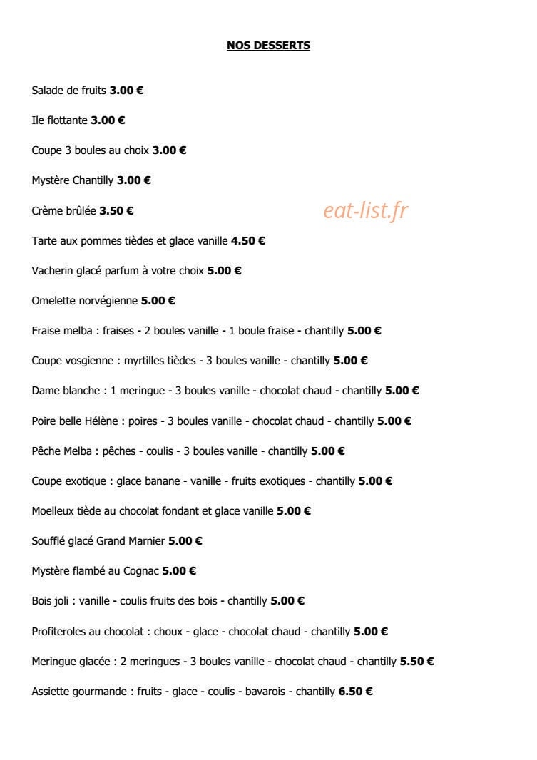 Café Restaurant du Coin — carte page 7