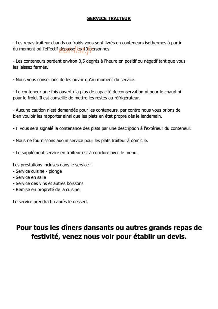 Café Restaurant du Coin — carte page 19