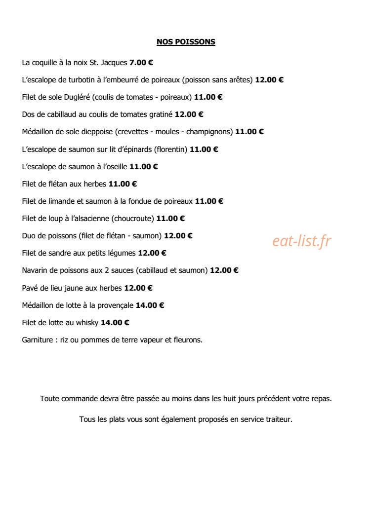 Café Restaurant du Coin — carte page 3