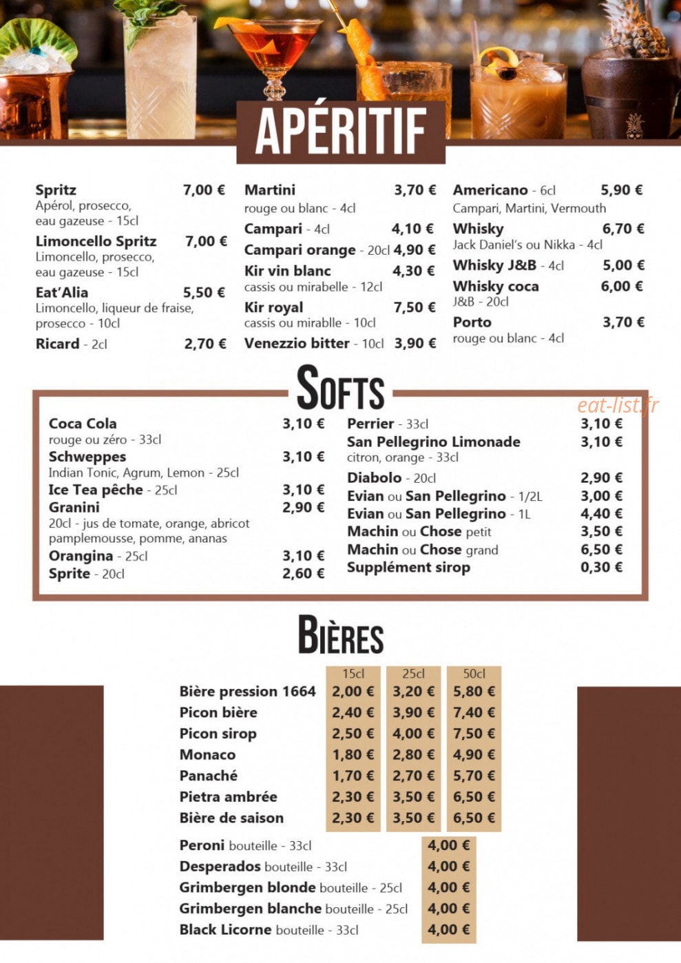Eat’alia Chérisey — carte page 4