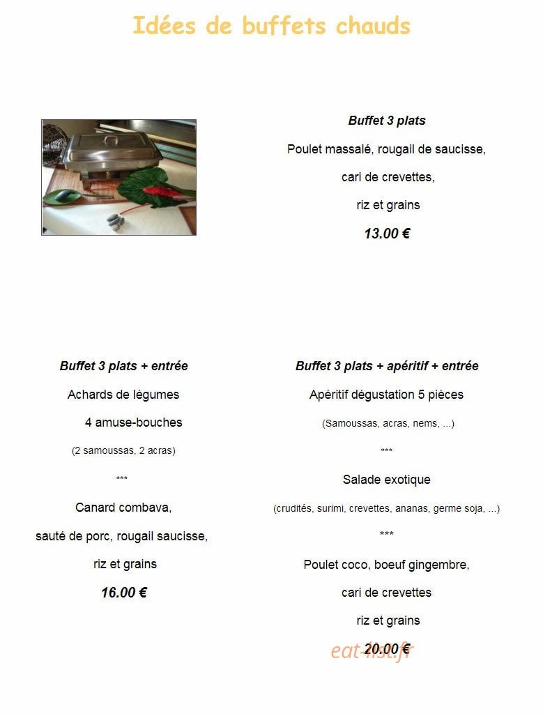 La Maison Créole — carte page 7