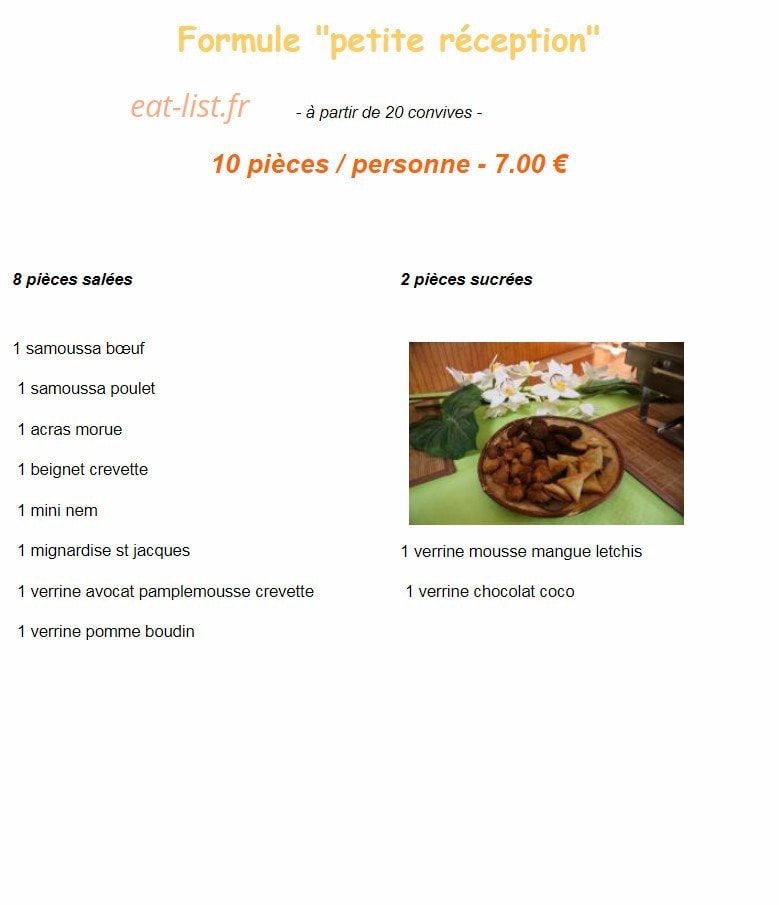 La Maison Créole — carte page 14