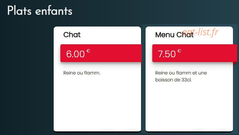 Chez Sylvie — carte page 4
