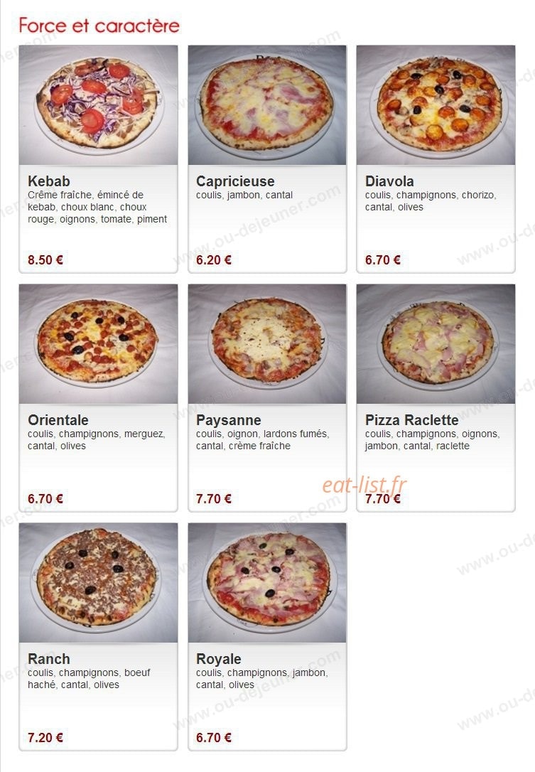 Pizza Tradition — carte page 2