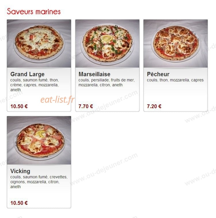 Pizza Tradition — carte page 3