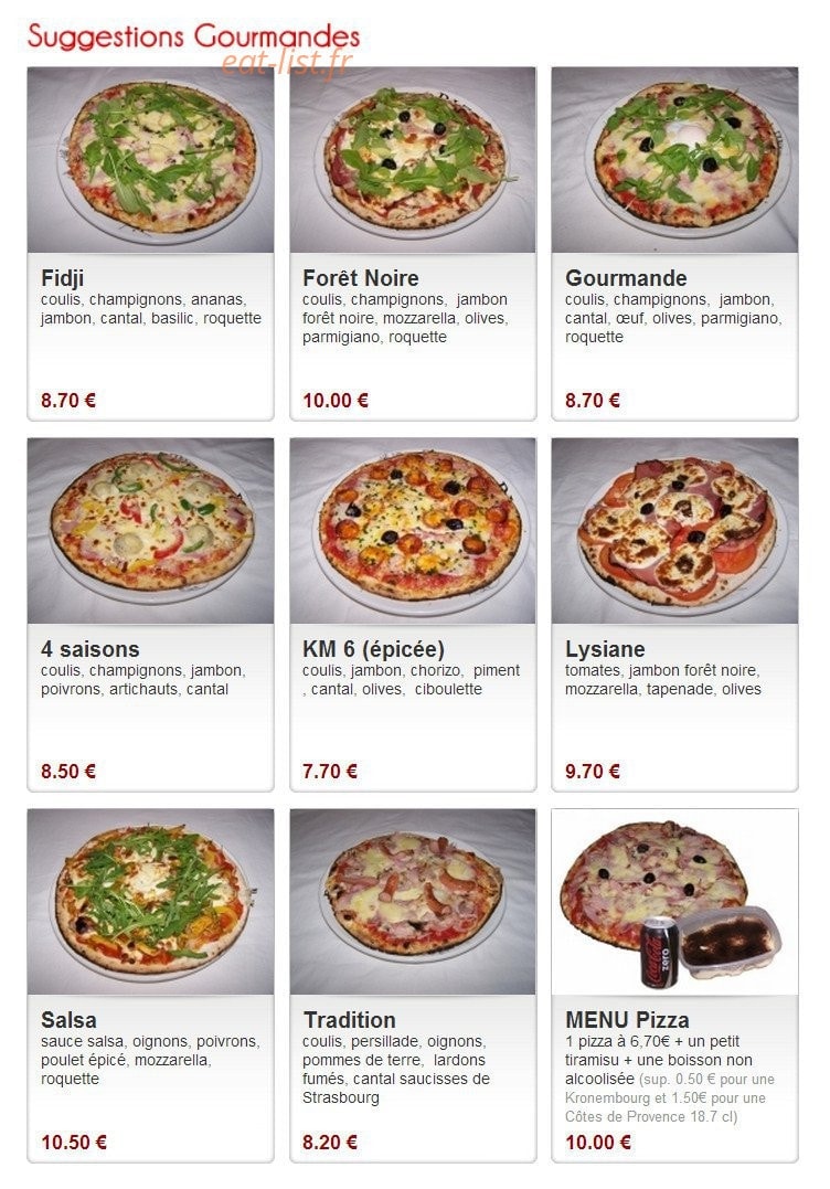 Pizza Tradition — carte page 4