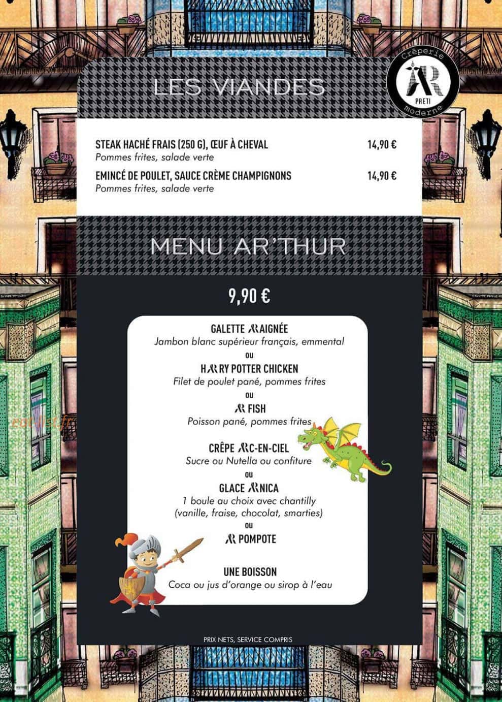 Ar preti- crêperie moderne  B'est — carte page 5