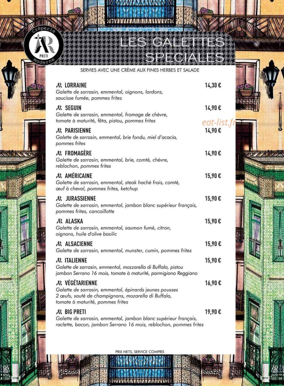 Ar preti- crêperie moderne  B'est — carte page 4