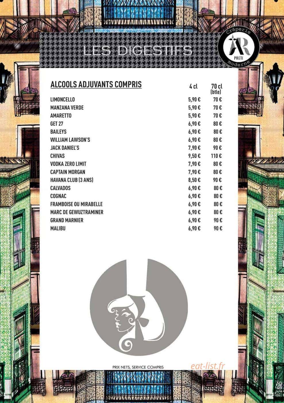 Ar preti- crêperie moderne  B'est — carte page 11