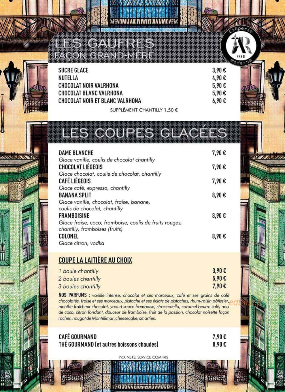 Ar preti- crêperie moderne  B'est — carte page 7