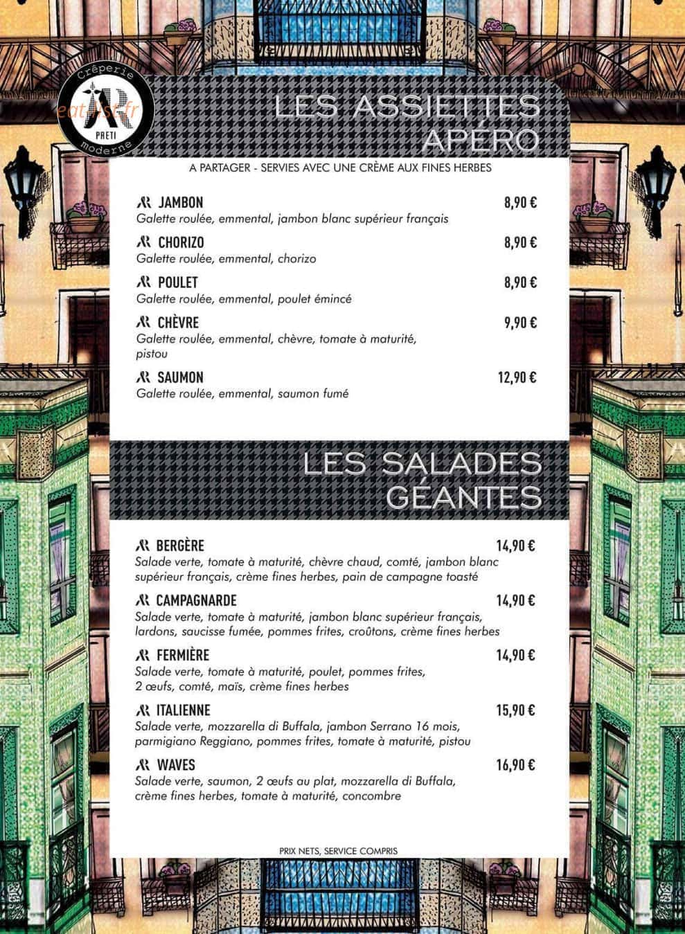 Ar preti- crêperie moderne  B'est — carte page 2