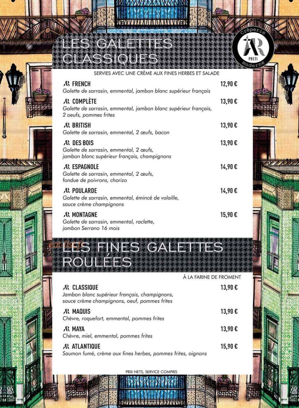 Ar preti- crêperie moderne  B'est — carte page 3