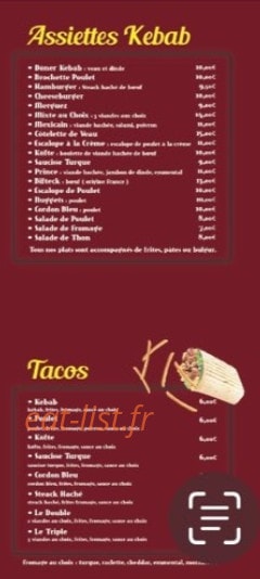 Chez Senem — carte page 2