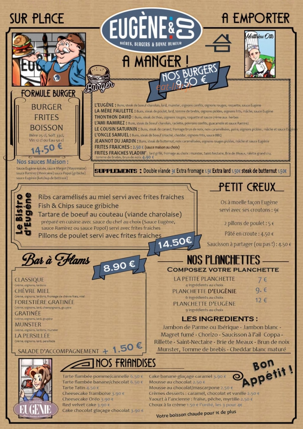 Eugène & Co — carte page 1