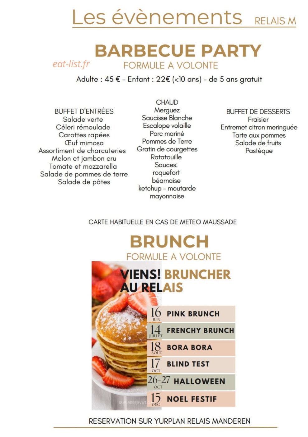 Relais Manderen — carte page 4